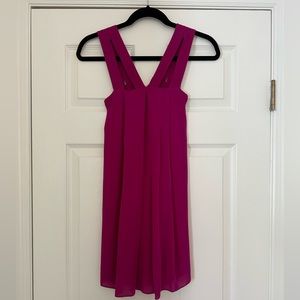 Alice + Olivia Pink Silk Mini Dress XS